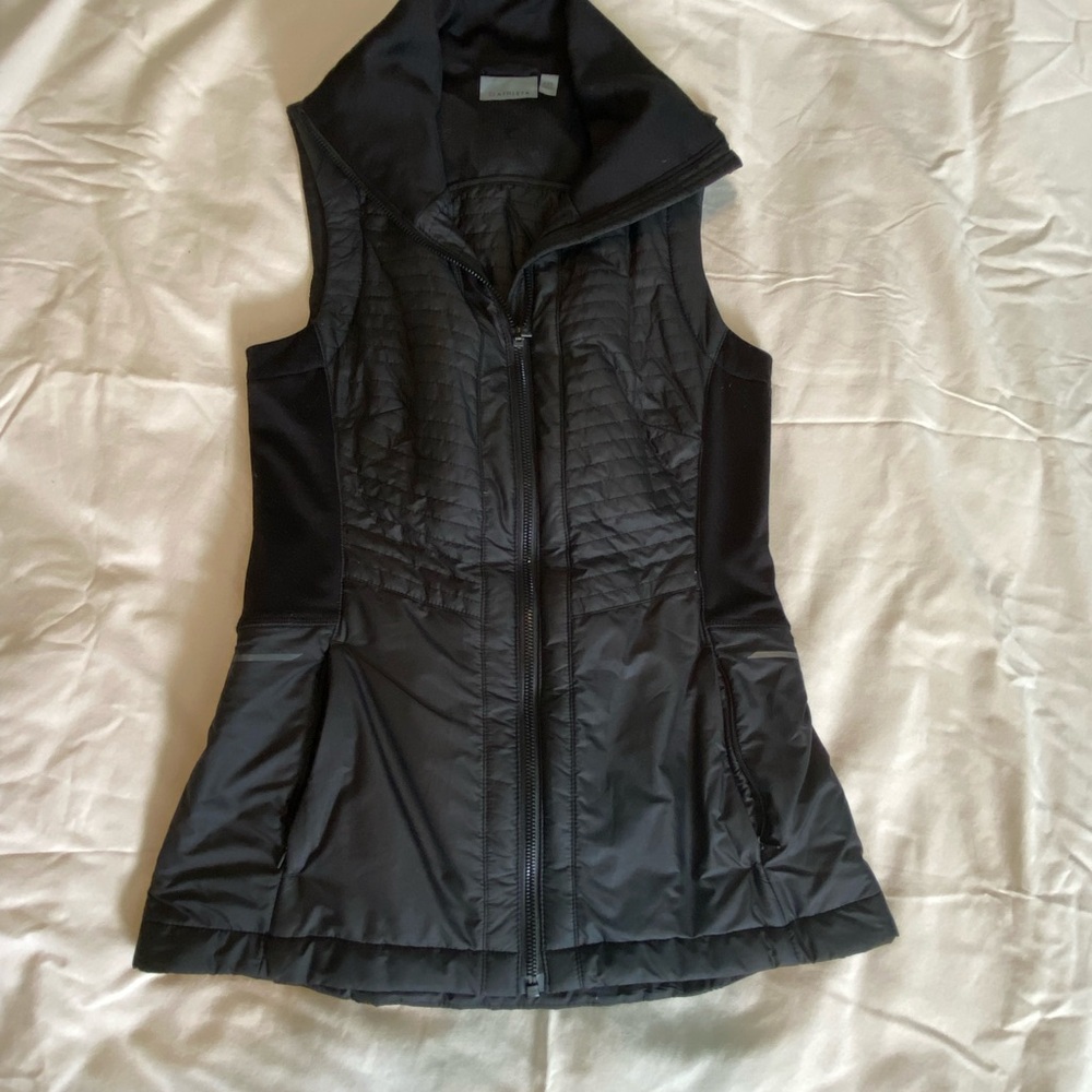 Athleta Black Quilted Vest